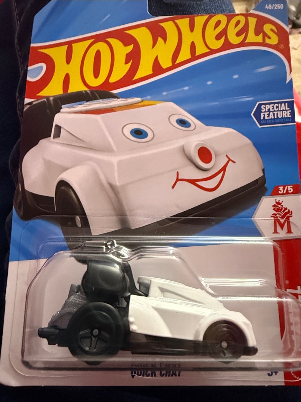 Hot Wheels Quick Chat White Die-Cast Toy Car by Mattel